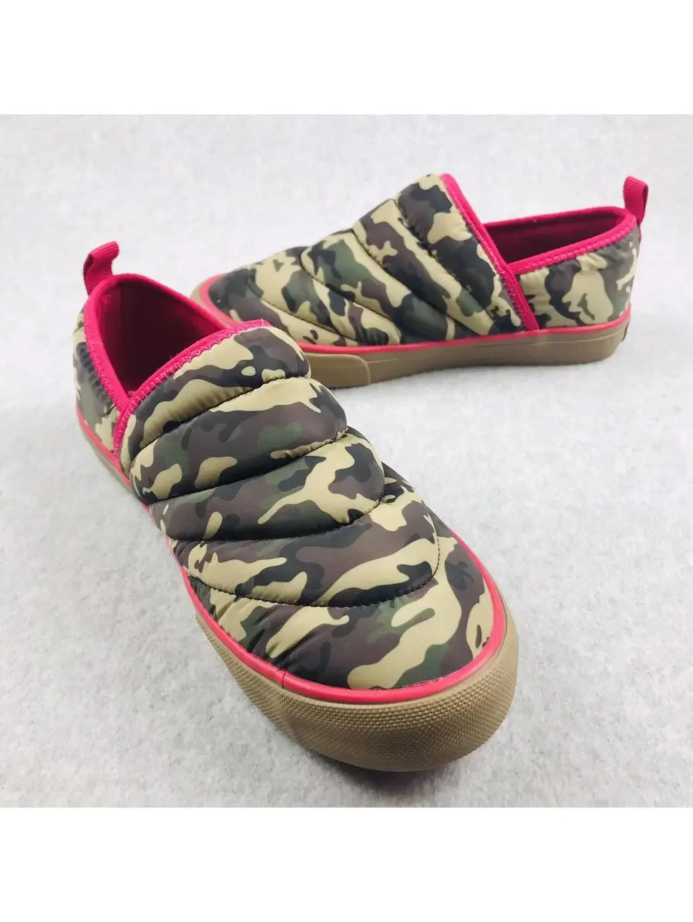 Hurley Puff Kayo Chukka Slip-On Shoes Camouflage Hot Pink Size 7 Womens